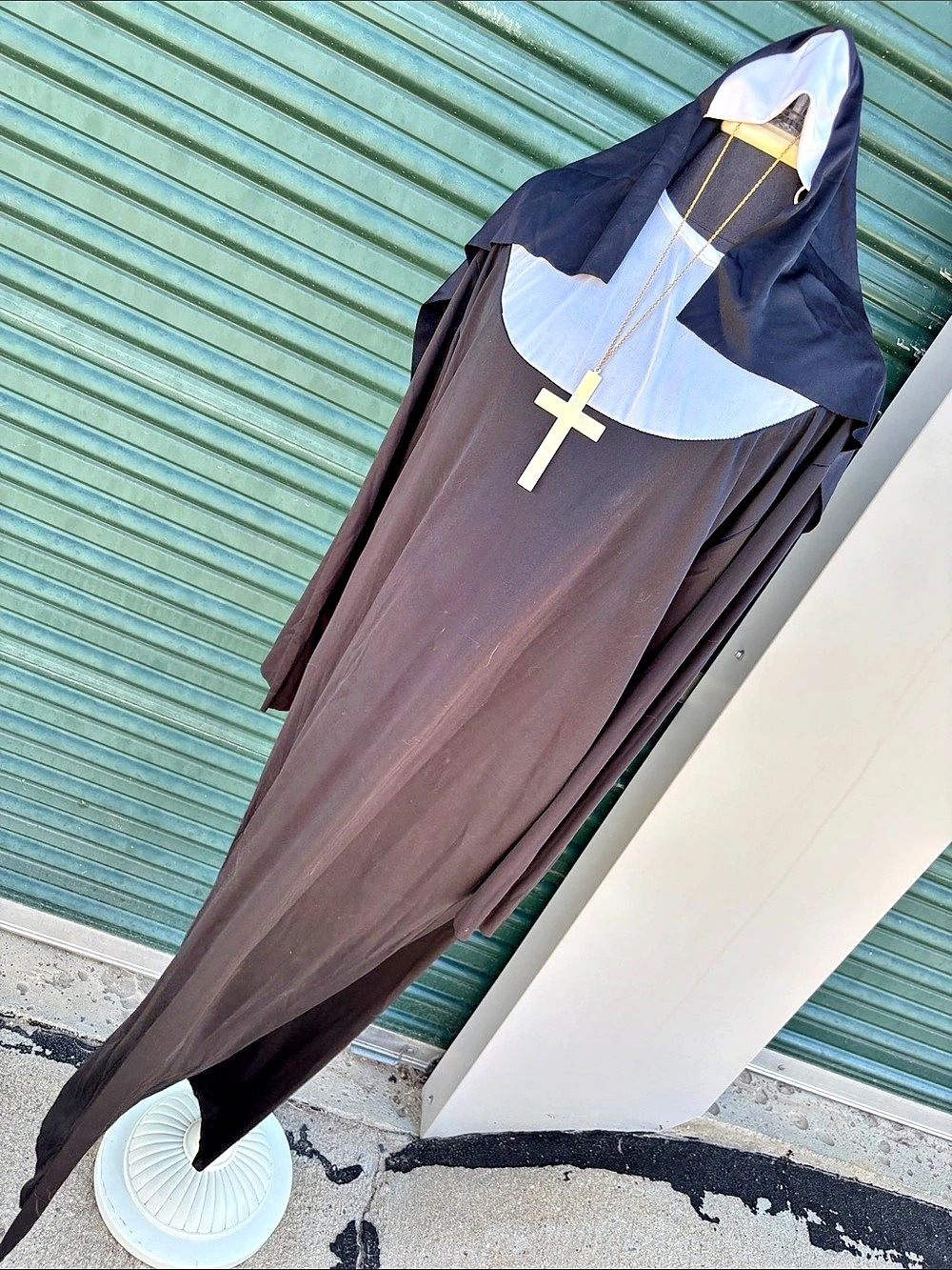 Nun Costume Robe in Black & White